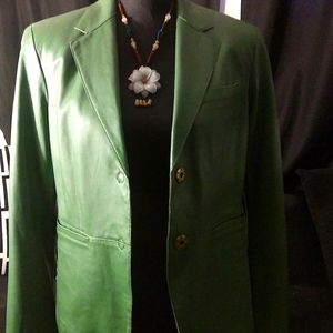 Green Leather Jacket